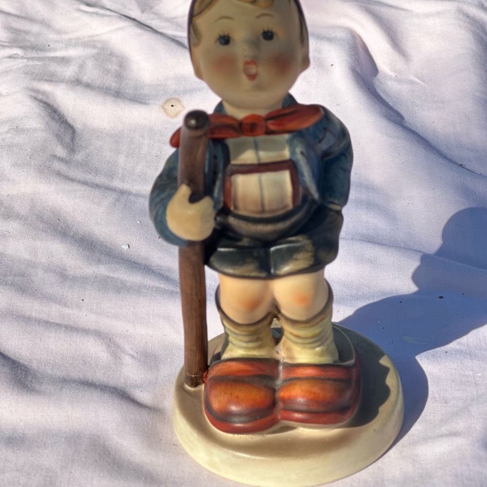 Hummel Goebel little boy hiker.